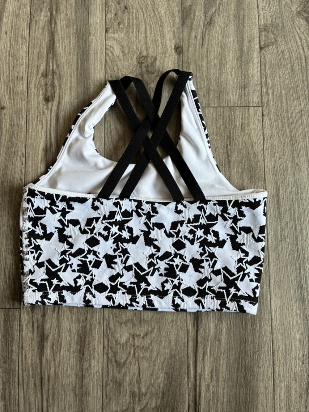 Beach Riot Black and White Star Crop Tank Top - Picture 9 of 9